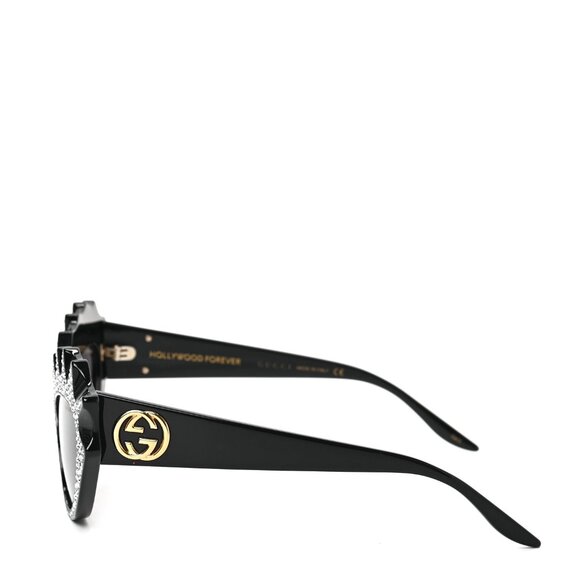 Gucci Cat-Eye Frame Hollywood Forever Crystal Sunglasses GG0781S - Picture 5 of 8